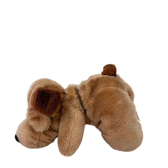 Vintage Plush Puppy Raffoler Dog Stuffed Animal Droopy Brown Wrinkle 86 Shar Pei - Picture 4 of 11